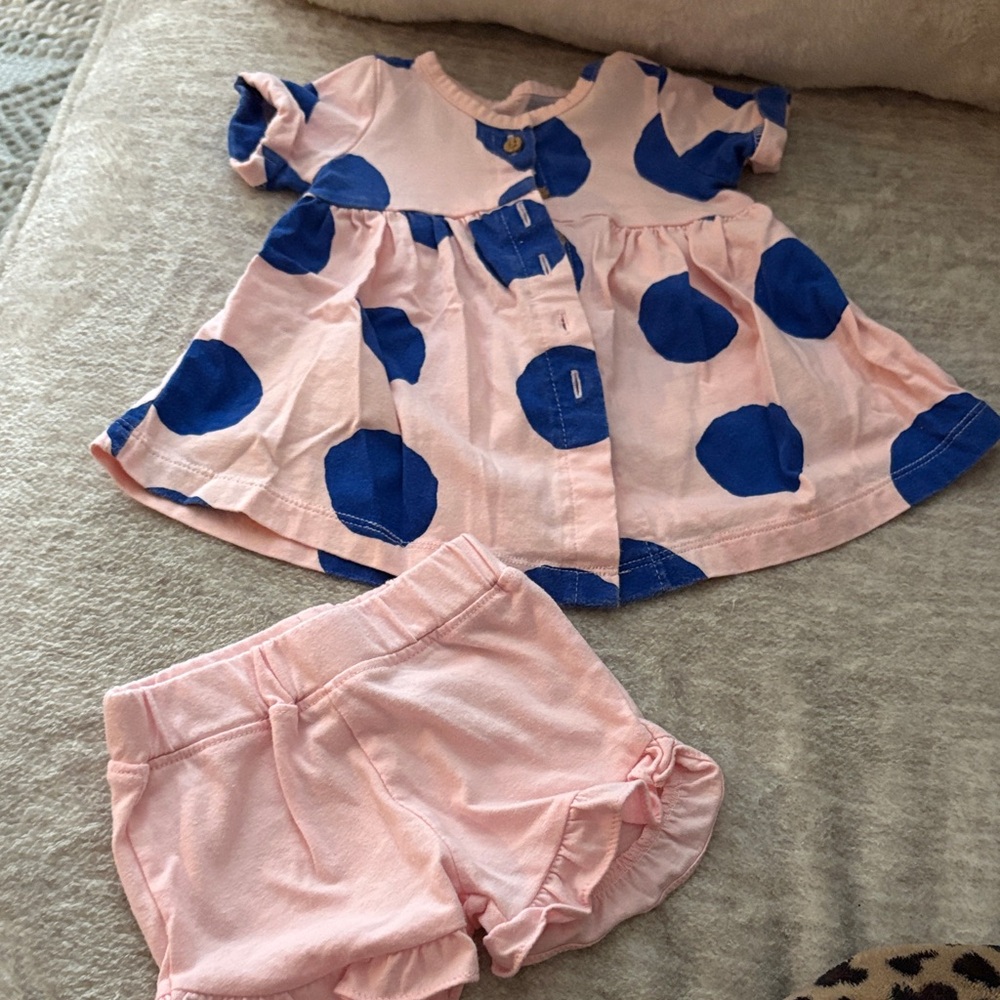 Pink and Blue Polka Dot Kids Set